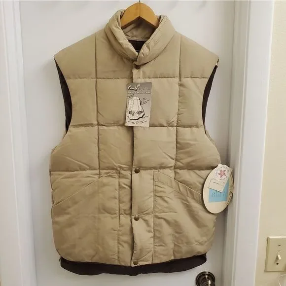 New with tags Rare Vintage Comfy USA puffer down vest sizes S and M